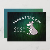 Comicen Chinesischer Rat Neujahr 2020 Grüne Postka Postkarte (Vorne/Hinten)