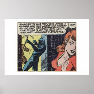 Comicen des Goldenen Horrors  70er Beängstigende V Poster