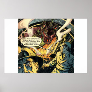 Comicen des Goldenen Horrors Comicen für Vintage Poster