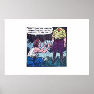 Comicen des Goldenen Horrors Vintage Comicen der Poster