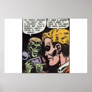 Comicen des Goldenen Horrors   Vintage Comicen der Poster