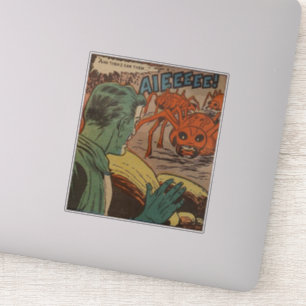 Comicen des Goldenen Horrors   Vintage Comicen in  Aufkleber