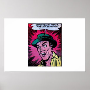 Comicen des Goldenen Horrors Vintage Comicen in Poster
