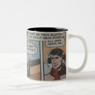 Comicen des goldenen Zeitalters Zweifarbige Tasse