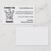 Comicen durch Monte Visitenkarte (Vorne/Hinten)