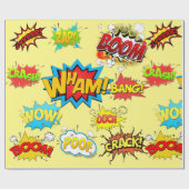 Comicen entwerfen Wrapper Geschenkpapier (Flach)