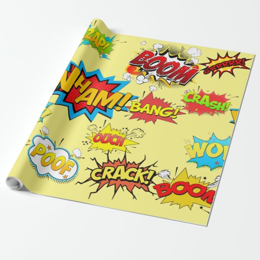Comicen entwerfen Wrapper Geschenkpapier (Ungerollt)