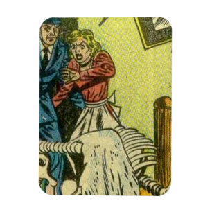 Comicen für beängstigende und Vintage Horror Magnet