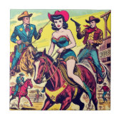 Comicen für den Retro-Western Fliese (Vorderseite)
