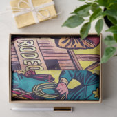 Comicen für den Retro-Western Seidenpapier (Geschenk)