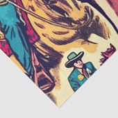 Comicen für den Retro-Western Seidenpapier (Ausschnitt)