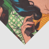 Comicen für Retro-Western Seidenpapier (Ausschnitt)