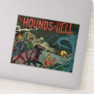 Comicen für Vintage Horror   BEÄNGSTIGENDE VINTAGE Aufkleber