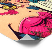 Comicen für Vintages Party Poster (Ecke)