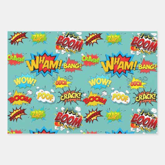 Comicen Geschenkpapier Set (Vorderseite 2)