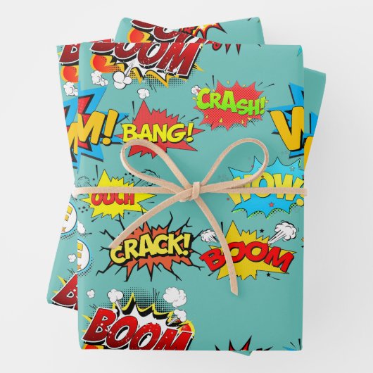 Comicen Geschenkpapier Set (Beispiel)