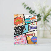 Comicen Originale Gestaltung Postkarte (Stehend Vorderseite)