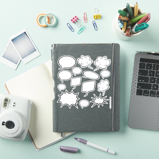 Comicen Zeichnete Ihre eigenen Coolen Sprechblasen Aufkleber (iPad Hülle)