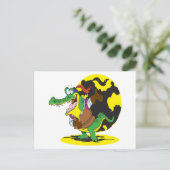 Comicfigur des Schauspiele Postkarte (Stehend Vorderseite)