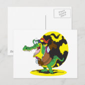 Comicfigur des Schauspiele Postkarte (Vorne/Hinten)