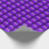 Comicfigur Lila Geschenkpapier (Ecke)