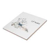 Comickatzentretmühle Fliese (Seite)