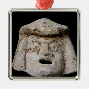 Comicmaske Silbernes Ornament