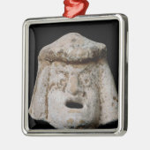 Comicmaske Silbernes Ornament (Links)