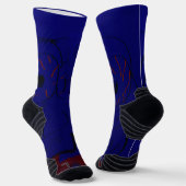 Comics-Charakter-Athletic-Socken Socken (Gewinkelt)
