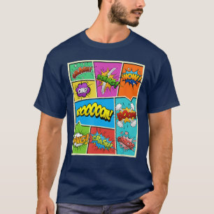Comics-Stil Kleidung Comic-Design Männer Frauen Ki T-Shirt