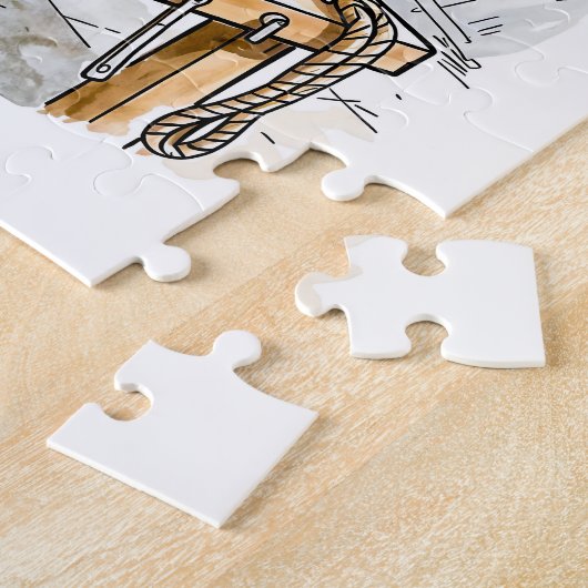 Comicschiffswerftarbeiter Puzzle (Seite)