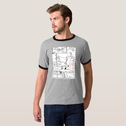 Comicstreifen T-Shirt (Vorne ganz)