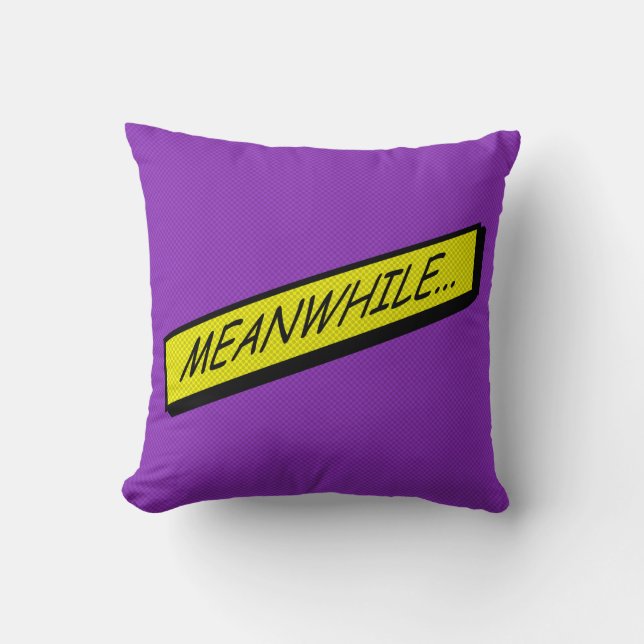 Comicstrip Kissen - unterdessen… (Vorderseite)