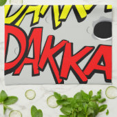 Comicstrip Teetuch - dakka, dakka, dakka! Geschirrtuch (Gefaltet)