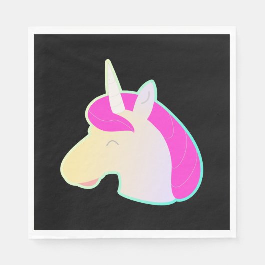 Comicstyle einhorn! serviette (Vorderseite)