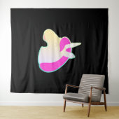 Comicstyle einhorn! wandteppich (Beispiel (Horizontal))