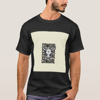 Comiczeichung eines zentralen Kuhschädels mit Orna T-Shirt