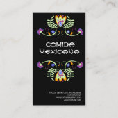 Comida Mexicana Food Truck Logo Business Card Visitenkarte (Vorderseite)