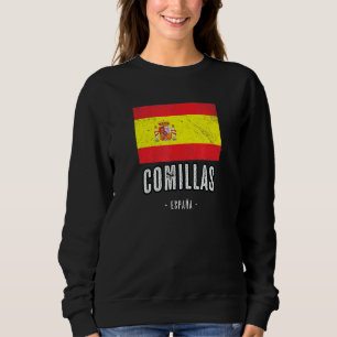 Comillas Spanien Es Flag Stadt Bandera Ropa Sweatshirt