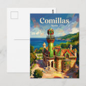 Comillas Spanien Postkarte (Vorne/Hinten)