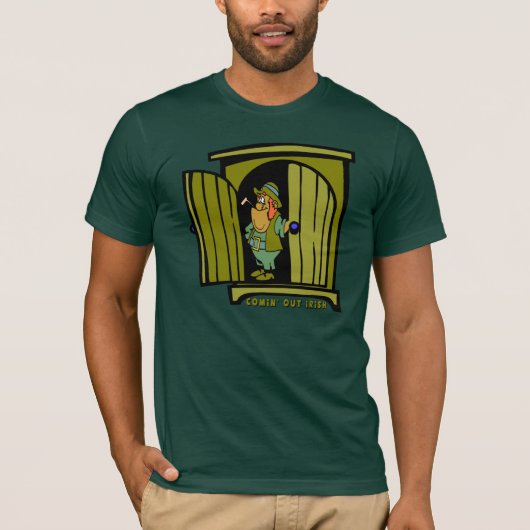 Comin heraus irischer T - Shirt (Vorderseite)