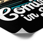 Comin In Hot Funny Pontooning Boat Lake Boating Pa Poster (Ecke)