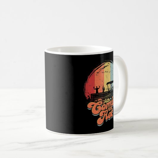 Comin' In Hot Pontoon Boat Funny Boating Lake - Ca Kaffeetasse (VorderseiteRechts)