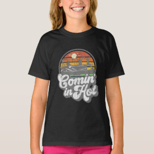 Comin In Hot Pontoon Boat Funny Boating Lake Ponto T-Shirt