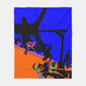 Comin' Through - Motox und Scooter Fleecedecke (Vorderseite)