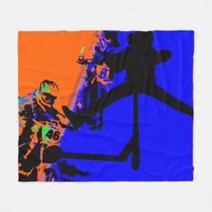 Comin' Through - Motox und Scooter Fleecedecke