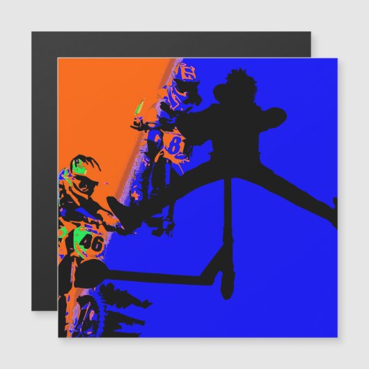 Comin' Through - Motox und Scooter Magnet (Vorne/Hinten)