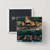 Coming and Going by Norman Rockwell Button (Vorne & Hinten)