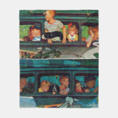 Coming and Going by Norman Rockwell Fleecedecke (Vorderseite)