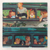 Coming and Going by Norman Rockwell Glasuntersetzer (Vorderseite)